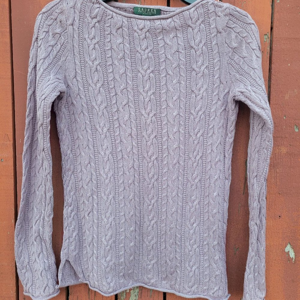 Ralph Lauren Lilac Sweater Petite Small